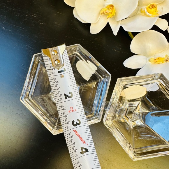 2 Pcs Michael C. Fina Fifth Avenue Vintage 24% Lead Crystal Candle Holders - Picture 7 of 9